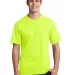 Port  Company All American Tee USA100 Safety Green front view