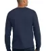 Port  Company Long Sleeve All American Tee USA100L Navy back view