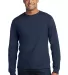 Port  Company Long Sleeve All American Tee USA100L Navy front view