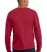 Port  Company Long Sleeve All American Tee USA100L Red back view