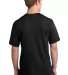 Port  Company All American Tee with Pocket USA100P Black back view
