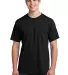Port  Company All American Tee with Pocket USA100P Black front view
