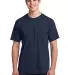 Port  Company All American Tee with Pocket USA100P Navy front view