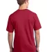 Port  Company All American Tee with Pocket USA100P Red back view