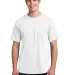 Port  Company All American Tee with Pocket USA100P White front view