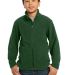 Port Authority Youth Value Fleece Jacket Y217 in Forest green front view