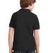 Port Authority Youth Pique Knit Polo Y420 Black back view