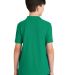 Port Authority Youth Silk Touch153 Polo Y500 in Kelly green back view