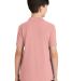 Port Authority Youth Silk Touch153 Polo Y500 in Light pink back view