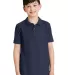 Port Authority Youth Silk Touch153 Polo Y500 Navy front view