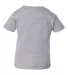 3401 Rabbit Skins® Infant T-shirt HEATHER back view