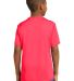 Sport Tek Youth Competitor153 Tee YST350 Hot Coral back view