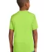 Sport Tek Youth Competitor153 Tee YST350 in Lime shock back view