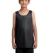 Sport Tek Youth PosiCharge Classic Mesh 8482 Rever Black/Wh front view