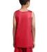 Sport Tek Youth PosiCharge Classic Mesh 8482 Rever True Red/Wh back view