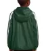 Sport Tek Youth Fleece Lined Colorblock Jacket YST Forest Grn/Wht back view