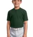 Sport Tek Youth Short Sleeve Henley YT210 Forest front view