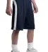 Sport Tek Youth Dry Zone153 Colorblock Short YT479 True Navy/Wht front view