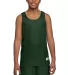 Sport Tek Youth PosiCharge Mesh153 Reversible Tank Forest Grn/Wht front view