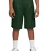 Sport Tek Youth PosiCharge Mesh153 Reversible Shor Forest Grn/Wht front view