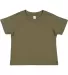 3301J Rabbit Skins® Juvy/Toddler T-shirt Military Green front view