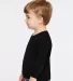 Rabbit Skins 3311 Toddler Long Sleeve T-shirt BLACK side view