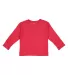 Rabbit Skins 3311 Toddler Long Sleeve T-shirt RED front view