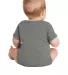 4400 Onsie Rabbit Skins® Infant Lap Shoulder Cree CHARCOAL back view