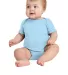 4400 Onsie Rabbit Skins® Infant Lap Shoulder Cree LIGHT BLUE front view