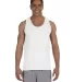 2200 Gildan Ultra Cotton Tank Top in White front view