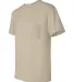 2300 Gildan Ultra Cotton Pocket T-shirt in Sand side view