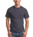 2300 Gildan Ultra Cotton Pocket T-shirt in Charcoal front view