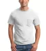 2300 Gildan Ultra Cotton Pocket T-shirt in White front view