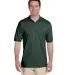 Jerzees 437M Jersey Sport Shirt with SpotShield in Forest green front view