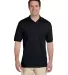 Jerzees 437M Jersey Sport Shirt with SpotShield in Black front view