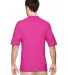 Jerzees 437M Jersey Sport Shirt with SpotShield in Cyber pink back view