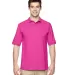 Jerzees 437M Jersey Sport Shirt with SpotShield in Cyber pink front view