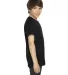 2201 American Apparel Unisex Youth Fine Jersey S/S BLACK side view