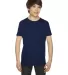 2201 American Apparel Unisex Youth Fine Jersey S/S NAVY front view
