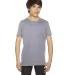 2201 American Apparel Unisex Youth Fine Jersey S/S SLATE front view