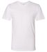 BB401 American Apparel Unisex Poly-Cotton Short Sl WHITE front view