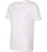 BB401 American Apparel Unisex Poly-Cotton Short Sl WHITE side view