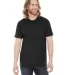 BB401 American Apparel Unisex Poly-Cotton Short Sl Heather Black front view