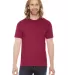 BB401 American Apparel Unisex Poly-Cotton Short Sl Heather Red front view