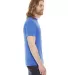 BB401 American Apparel Unisex Poly-Cotton Short Sl Heather Lake Blue side view