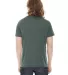 BB401 American Apparel Unisex Poly-Cotton Short Sl Heather Forest back view
