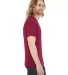 BB401 American Apparel Unisex Poly-Cotton Short Sl Heather Red side view