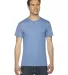 American Apparel TR401 Unisex Tri-Blend Track Tee Athletic Blue front view