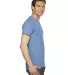 American Apparel TR401 Unisex Tri-Blend Track Tee Athletic Blue side view