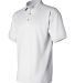 Gildan 3800 Ultra Cotton Pique Knit Sport Shirt WHITE side view